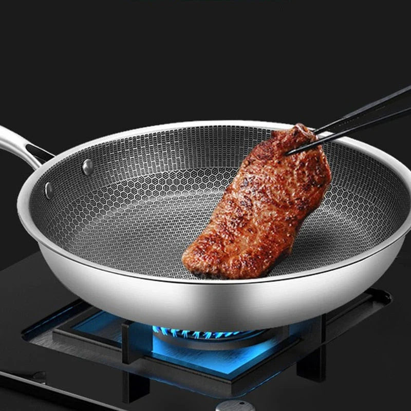 Padella antiaderente in acciaio inox 30 cm