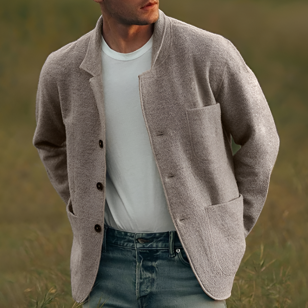 Blazer a Quadri Casual per Uomini