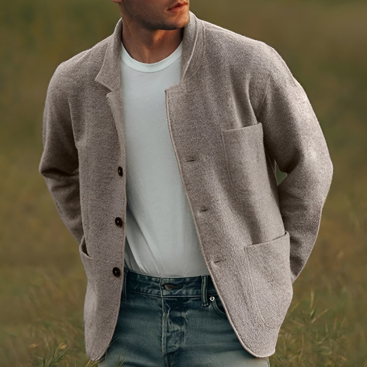 Blazer a Quadri Casual per Uomini