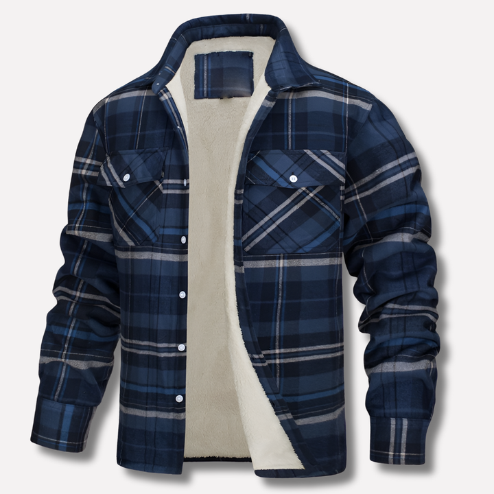 Camicia Flanella a Quadrati in Cotone da Boscaiolo