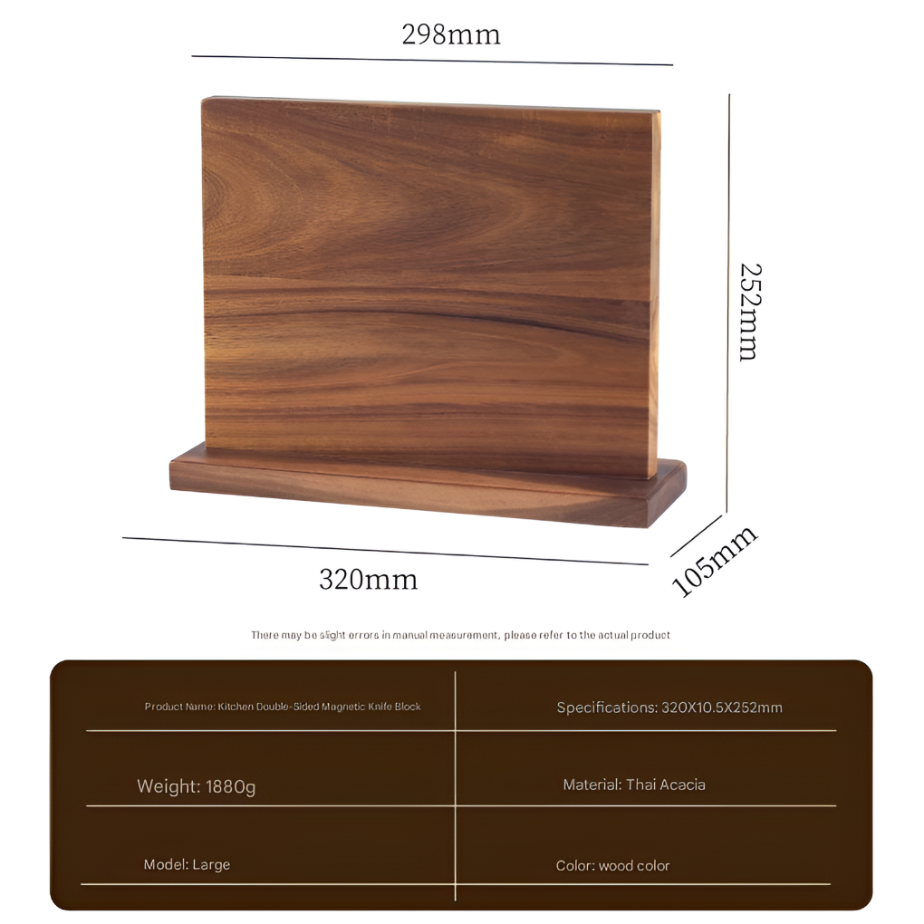 Blocco Coltelli Magnetico in Legno per una Cucina Efficiente