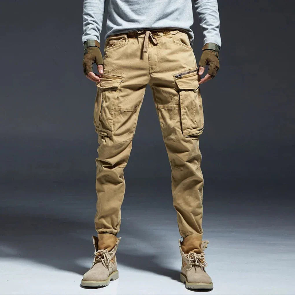 Pantaloni Cargo Multipli con Tasche per Uomini
