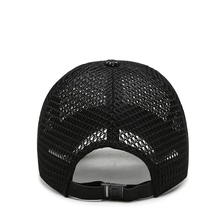 Cappellino con visiera in mesh traspirante