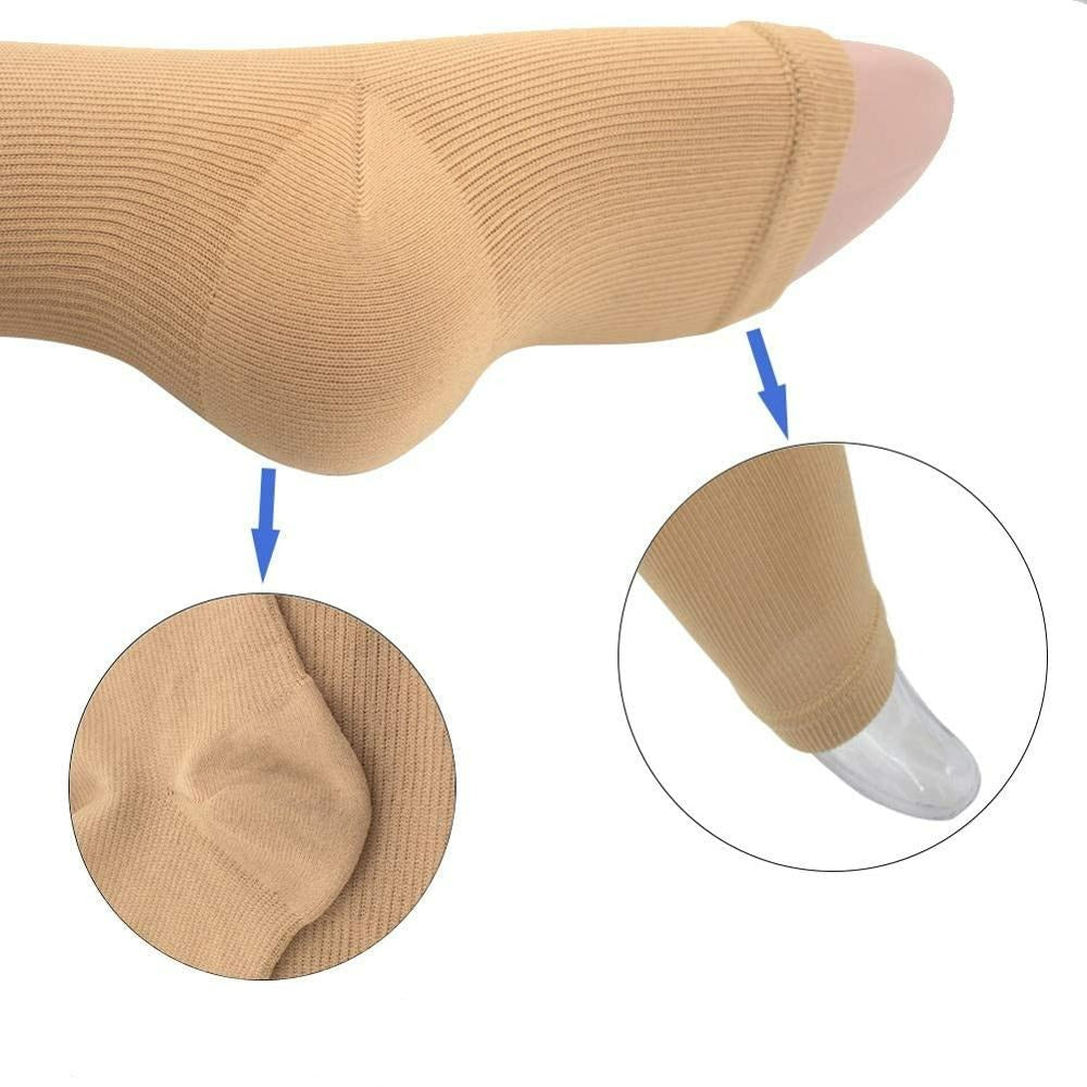 Calze a compressione con zip laterale