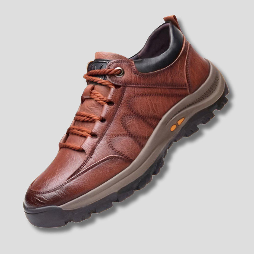 Scarpe in pelle progettate per l'equilibrio da uomo