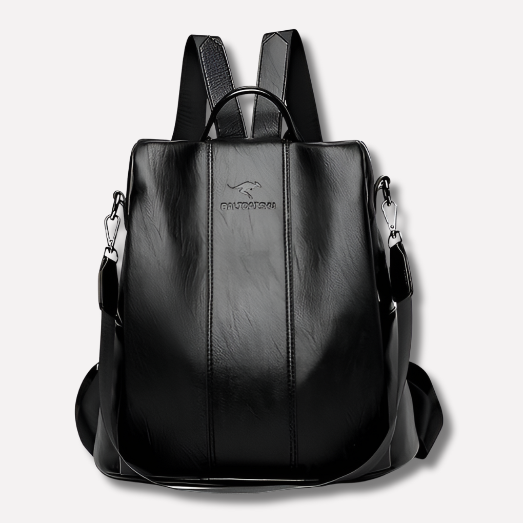 Zaino in Pelle Antifurto da Donna
