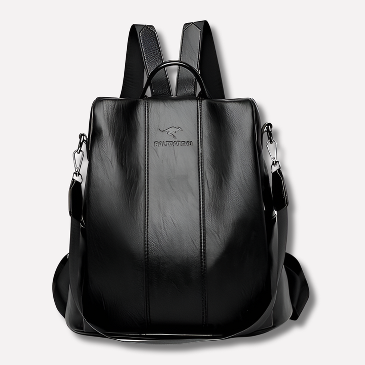 Zaino in Pelle Antifurto da Donna