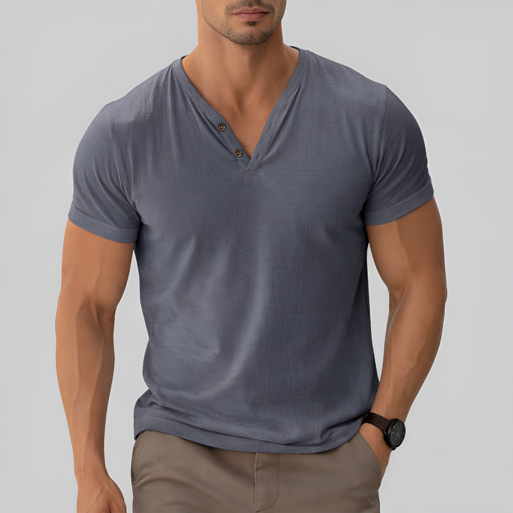 Maglietta Classica a V per Uomo – Eleganza Senza Tempo Incontra il Comfort Quotidiano
