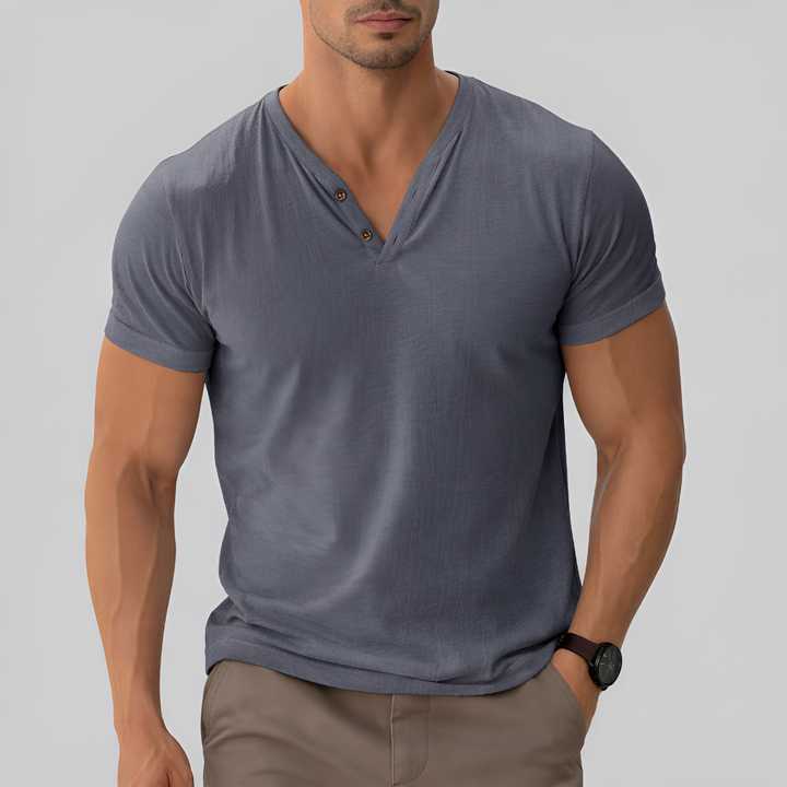 Maglietta Classica a V per Uomo – Eleganza Senza Tempo Incontra il Comfort Quotidiano