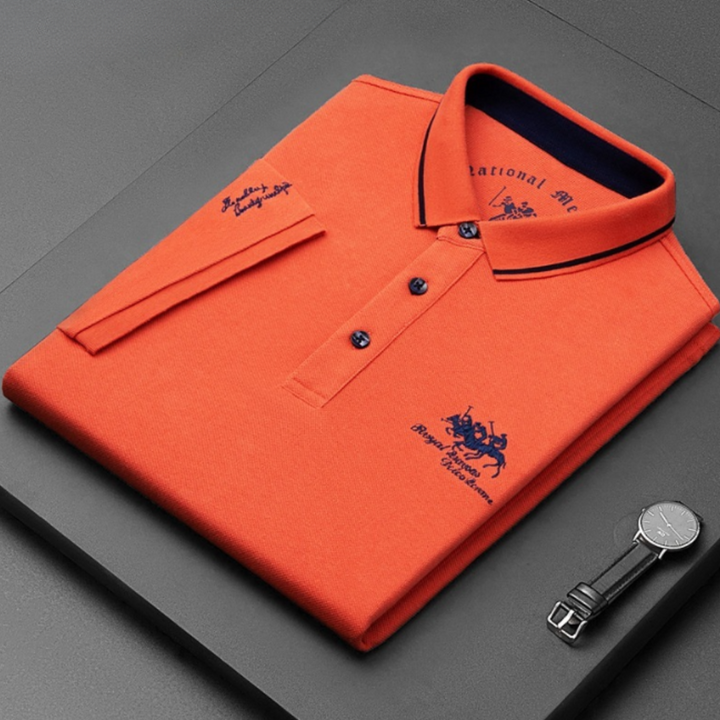 Polo Shirt Casual Button Down per Uomo