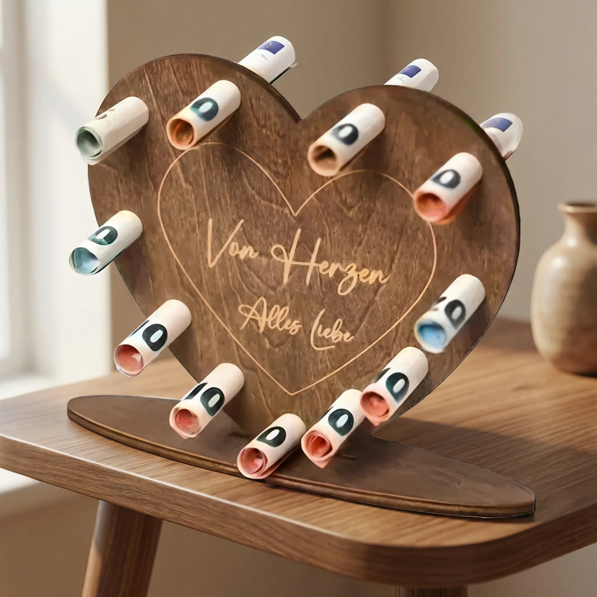 Supporto Regalo Decorativo a Forma di Cuore