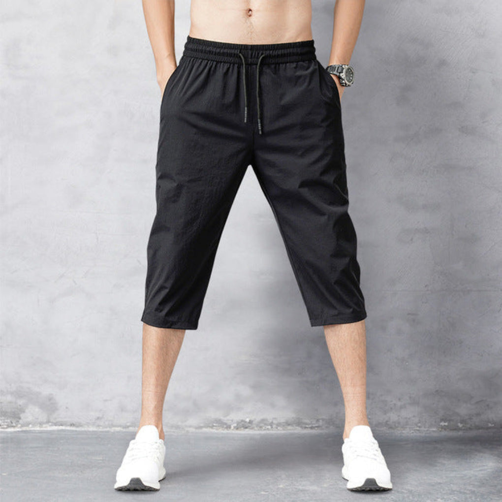 Pantaloni in Nylon da Uomo 3/4 – Asciugatura Rapida e Versatili