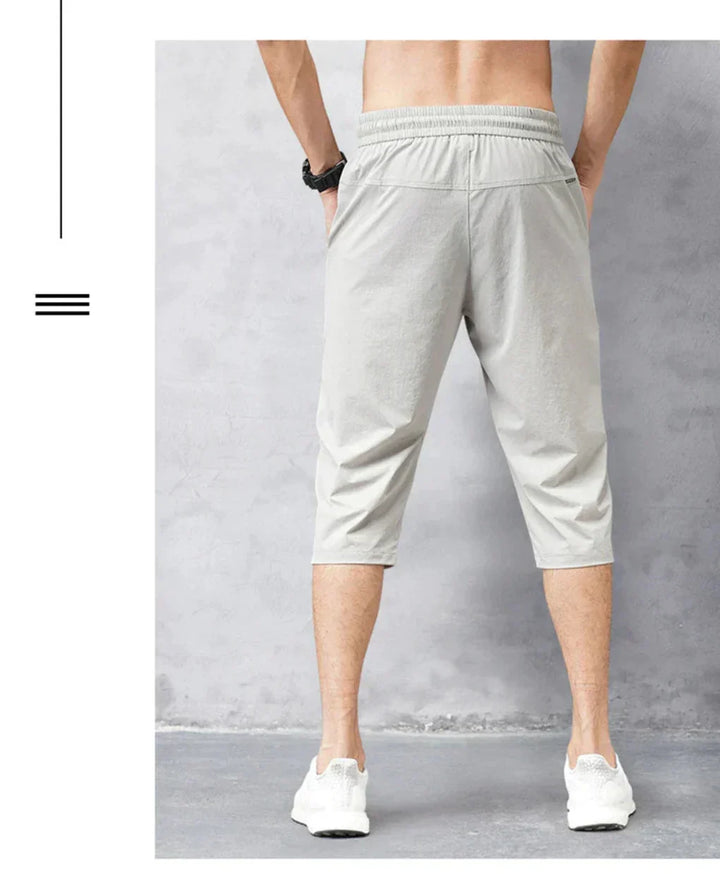 Pantaloni in Nylon da Uomo 3/4 – Asciugatura Rapida e Versatili