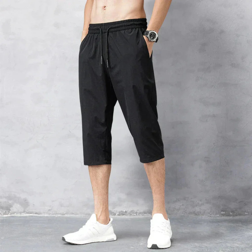 Pantaloni in Nylon da Uomo 3/4 – Asciugatura Rapida e Versatili