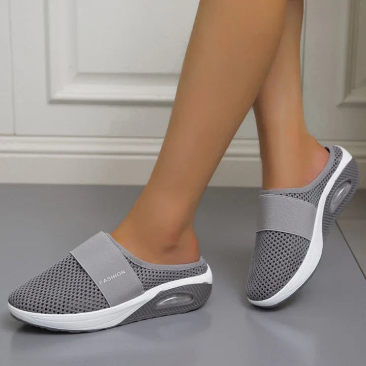 Scarpe slip-on in mesh con suola ad aria