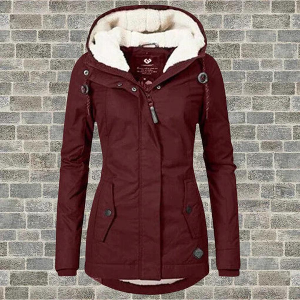 Cappotto Invernale con Cappuccio da Donna – Strato Pratico per il Freddo