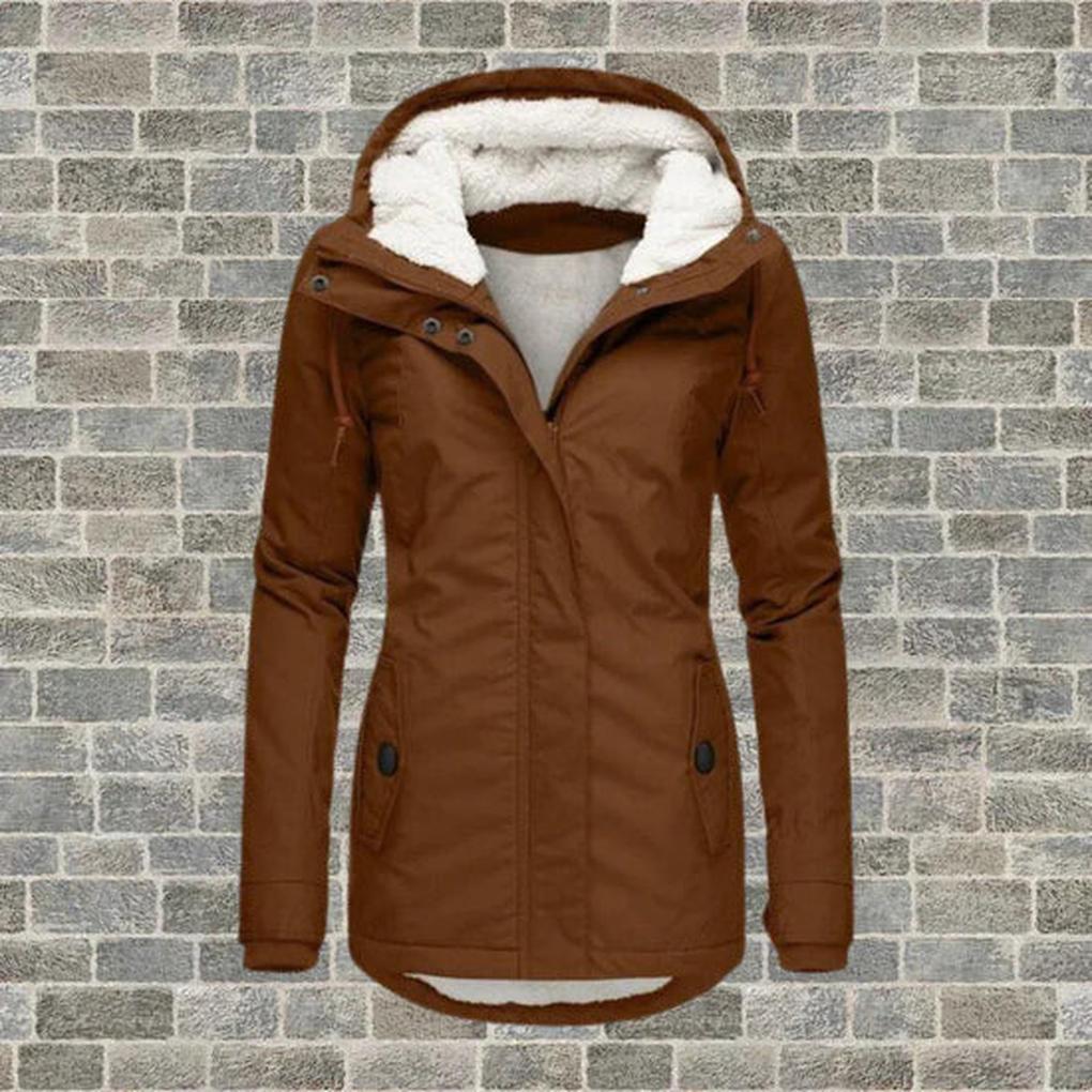 Cappotto Invernale con Cappuccio da Donna – Strato Pratico per il Freddo