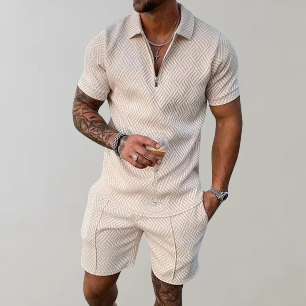Completo estivo camicia e shorts da uomo
