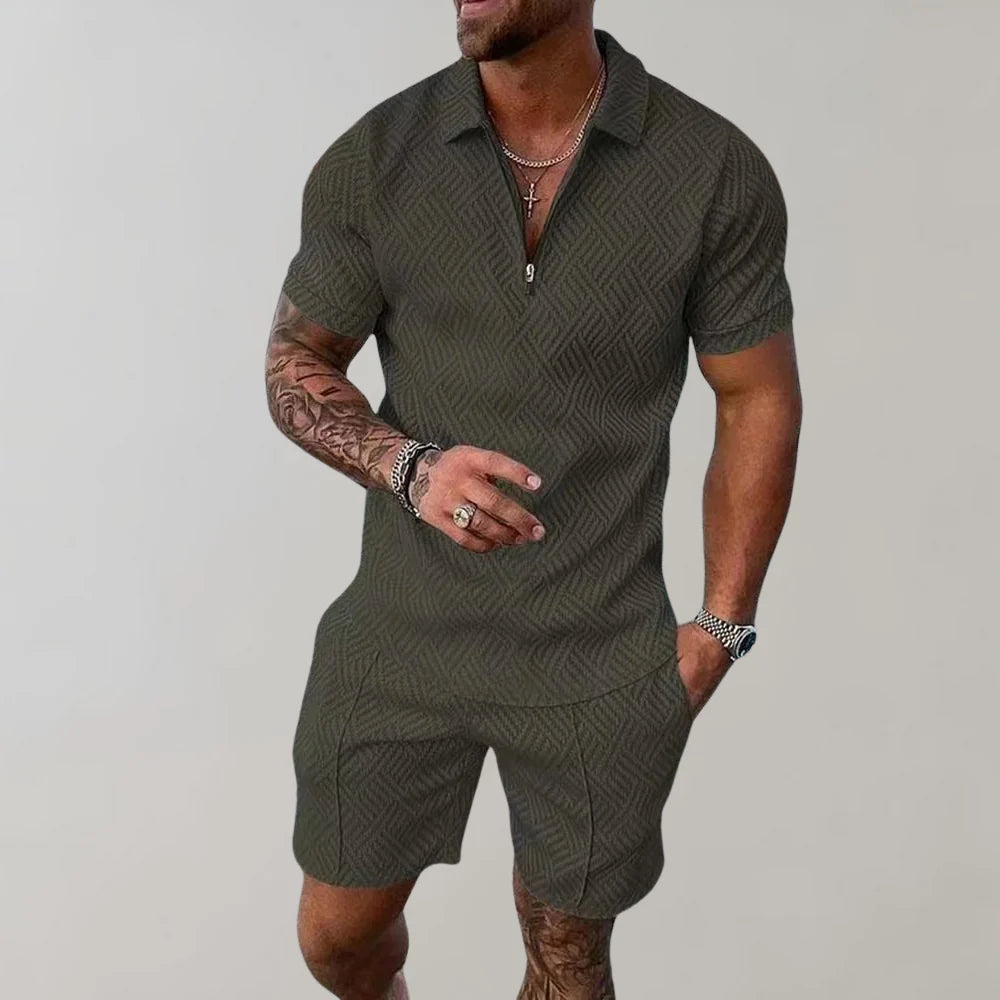 Completo estivo camicia e shorts da uomo