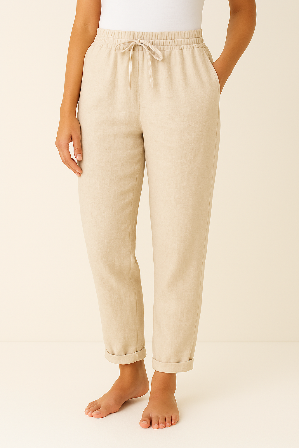 Linnea - Pantaloni in Lino per Donna