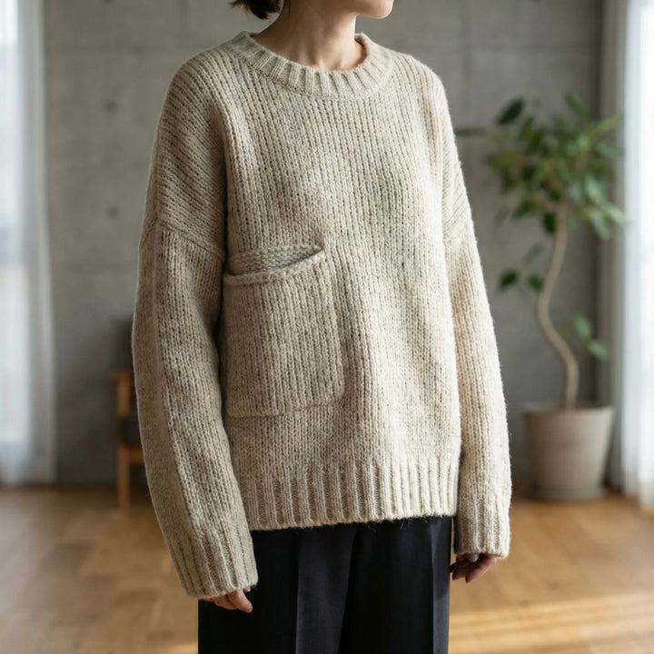 Ivorra - Maglione oversize a girocollo in maglia