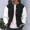 Giacca da baseball casual da uomo per l'autunno