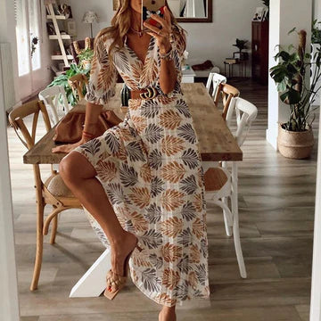 Abito lungo boho swing