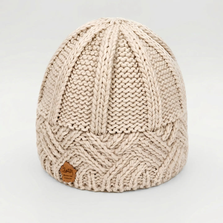Knitova - Berretto a coste con risvolto