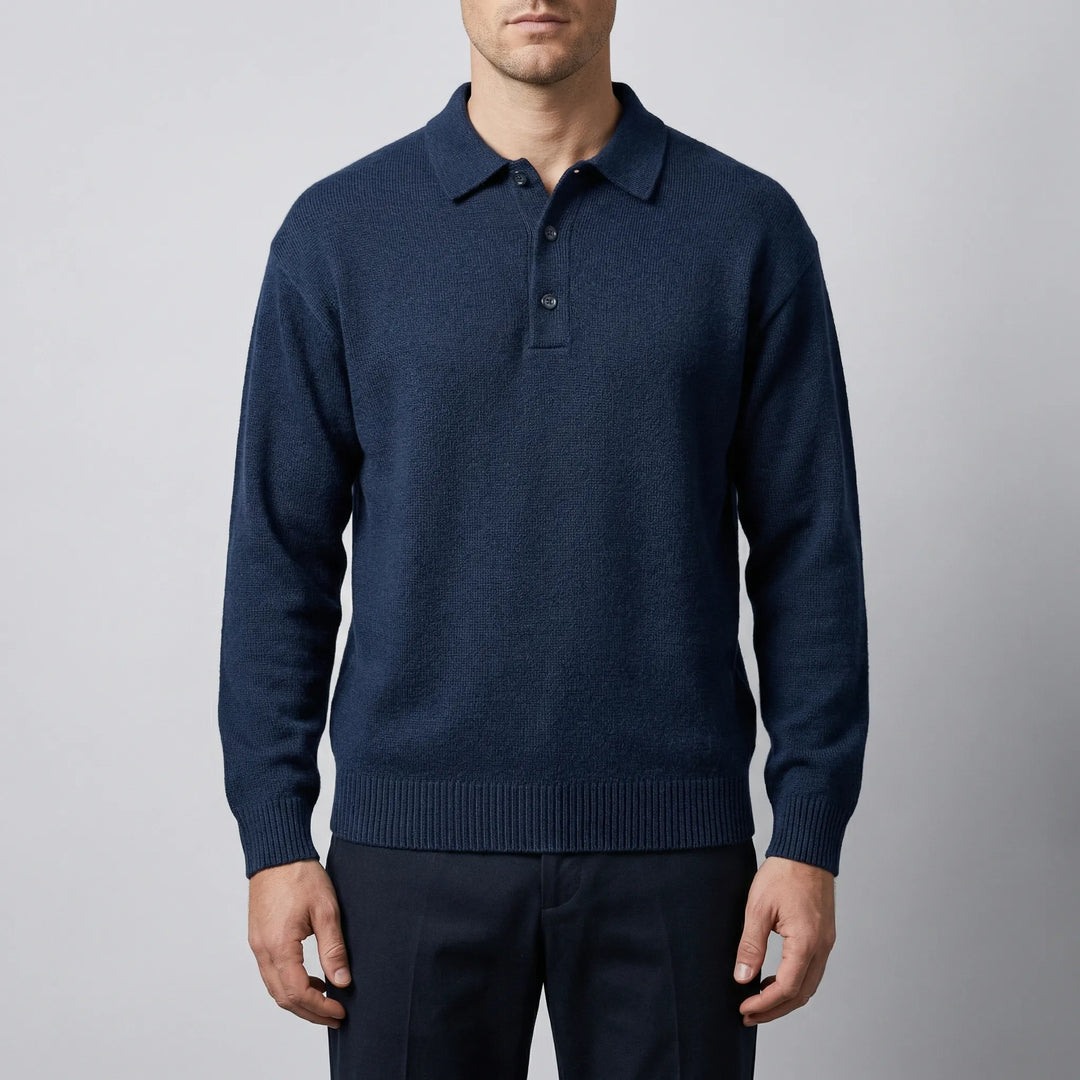 Krestol - Polo a maniche lunghe in maglia fine