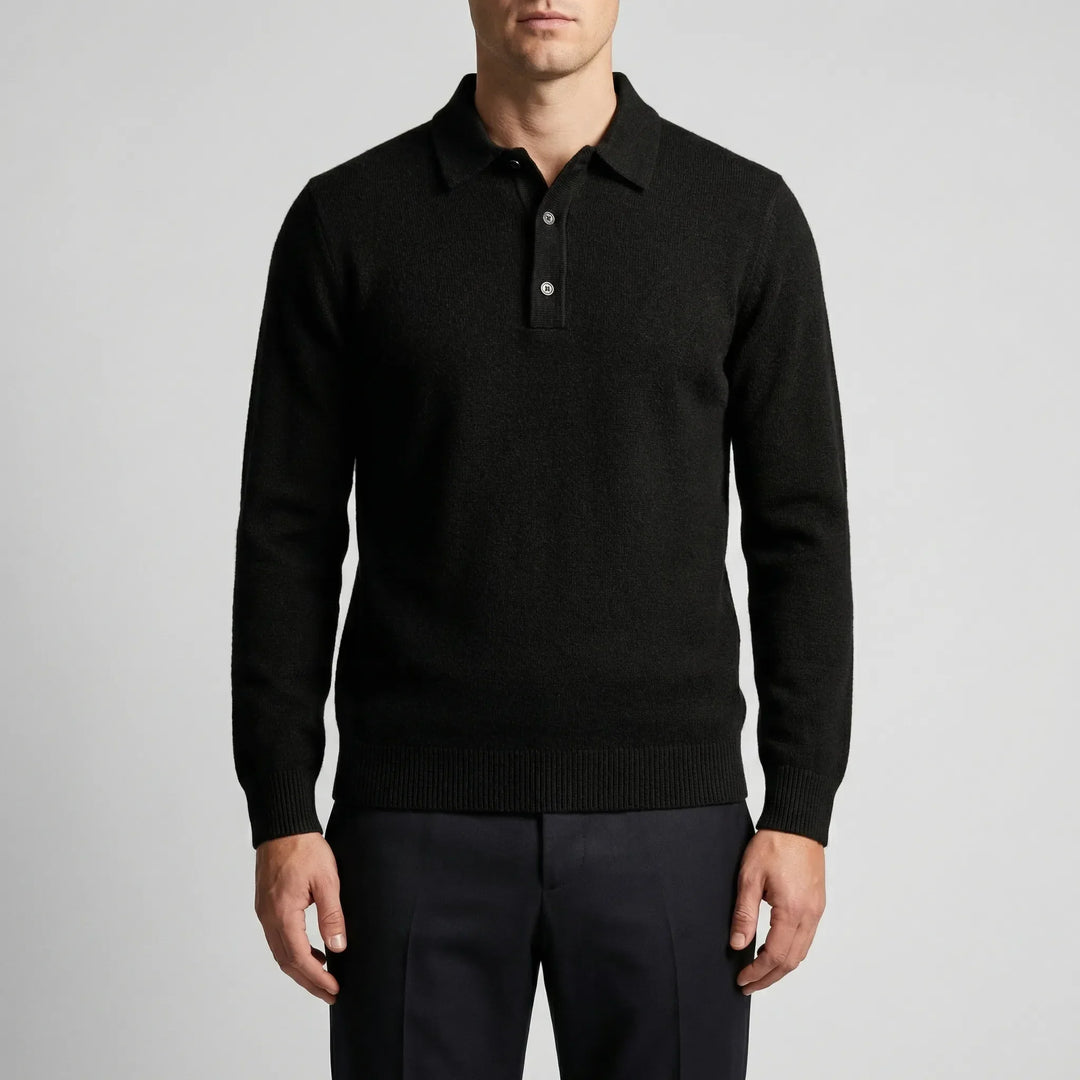 Krestol - Polo a maniche lunghe in maglia fine