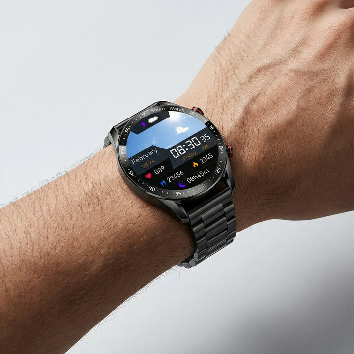 Kronova - Smartwatch con quadrante rotondo per il monitoraggio della salute