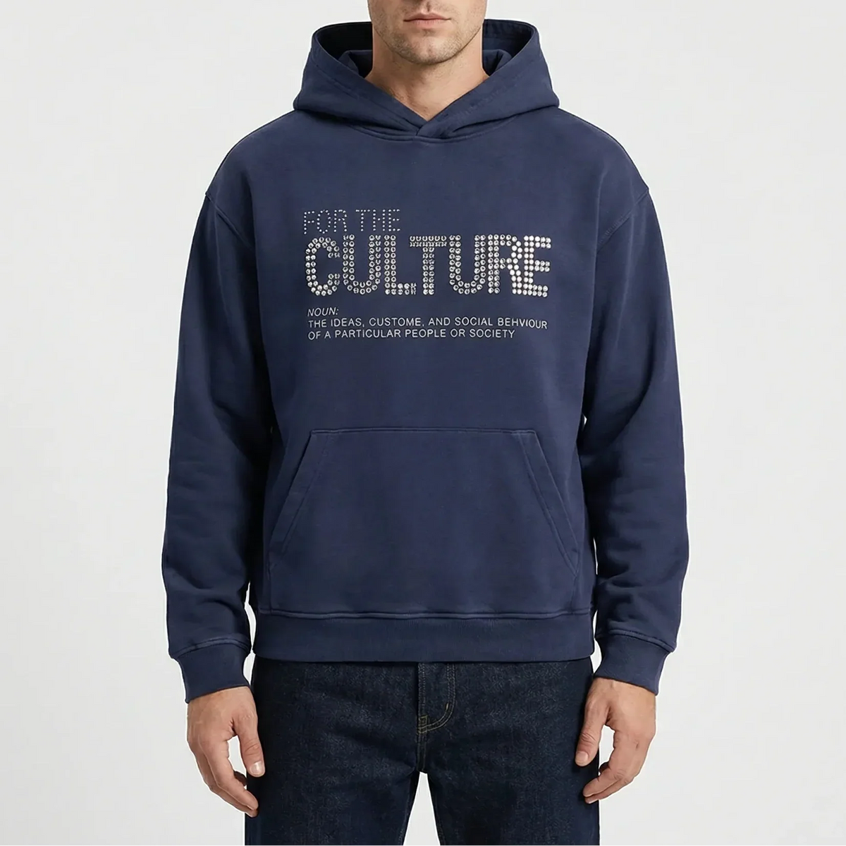 Felpa con cappuccio grafica sovradimensionata