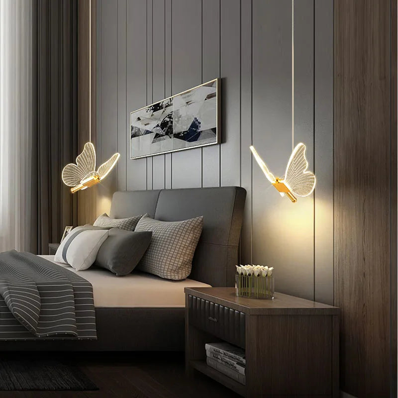 DreamsLight – Lampada a sospensione LED con farfalle