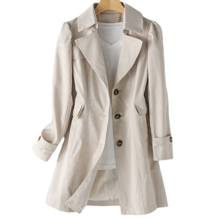 Luciba – Cappotto Trench per Donna per la Mezza Stagione