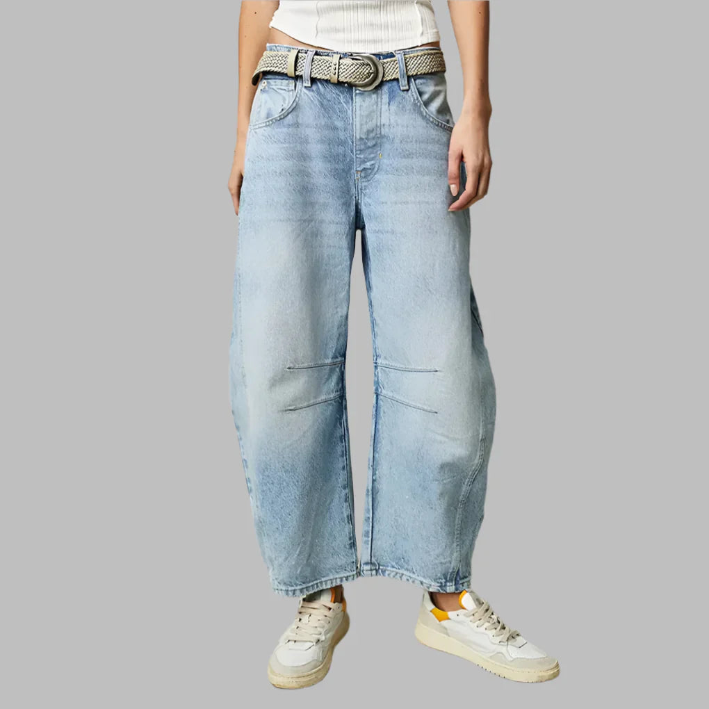 Jeans a Gamba Larga da Donna