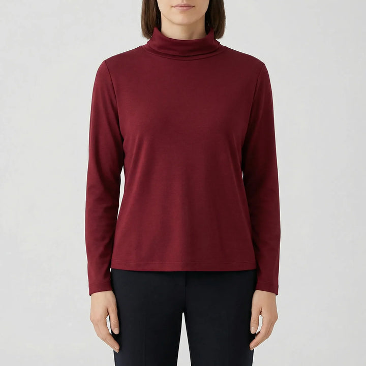 Lapelux - Maglia a mezzo collo alto dalla vestibilità comoda