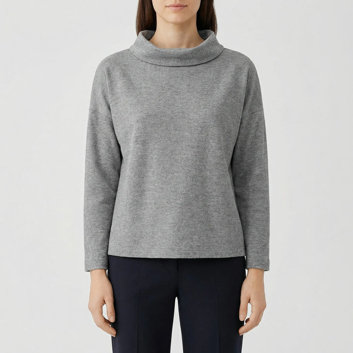 Lapelux - Maglia a mezzo collo alto dalla vestibilità comoda