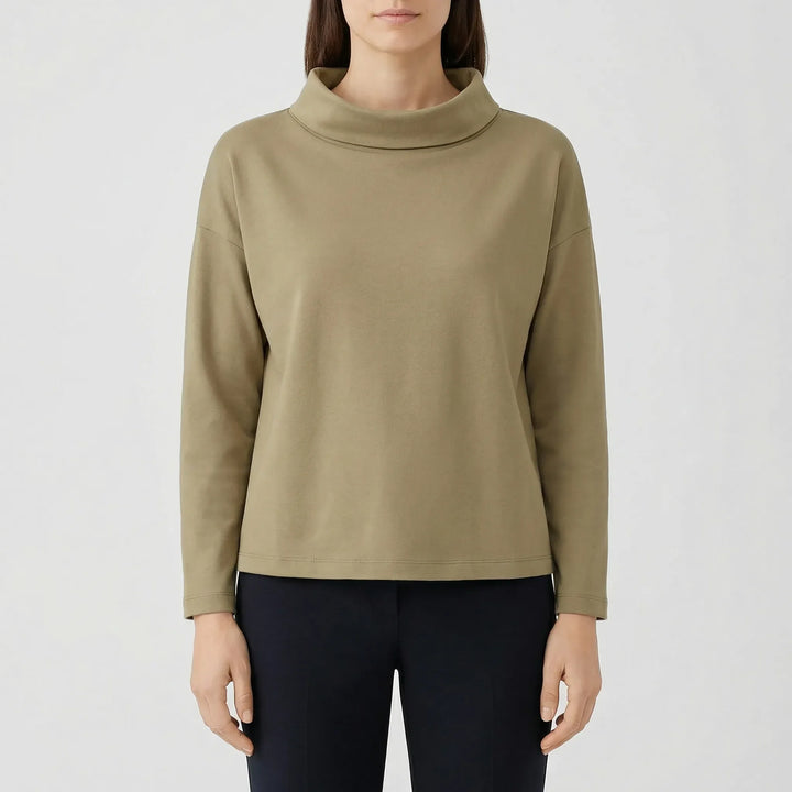 Lapelux - Maglia a mezzo collo alto dalla vestibilità comoda
