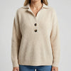 Pullover con Collo a Rever Rigato da Donna