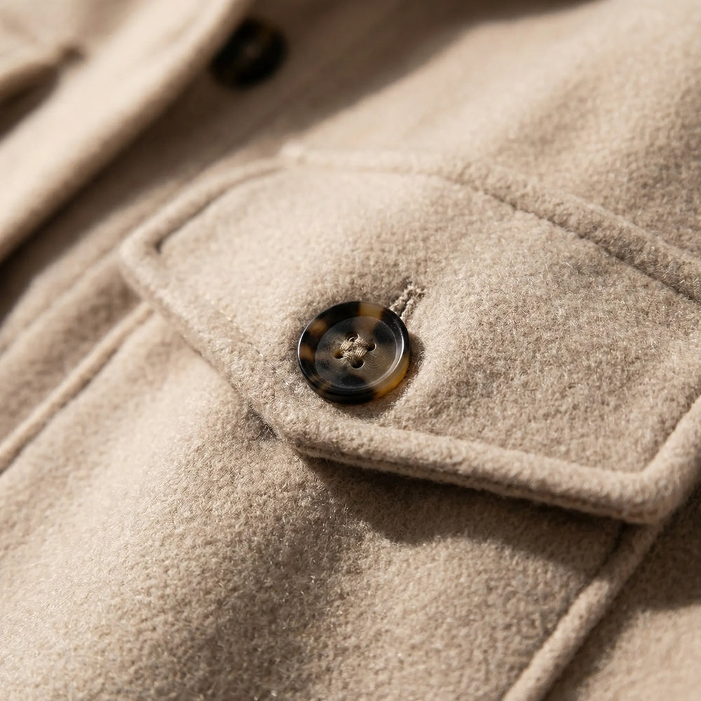 Laxelle - Giacca-camicia da donna oversize con spalle scese