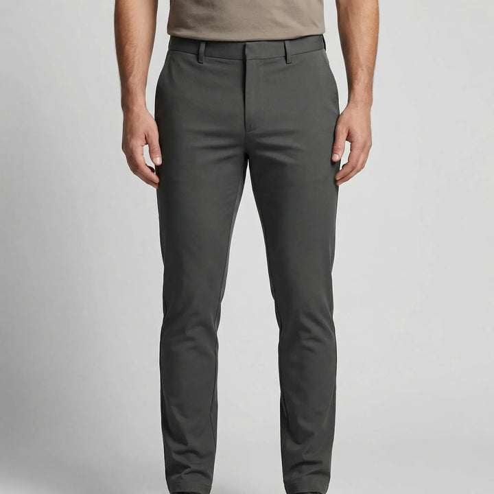 Linext - Pantaloni eleganti a vita media e gamba dritta