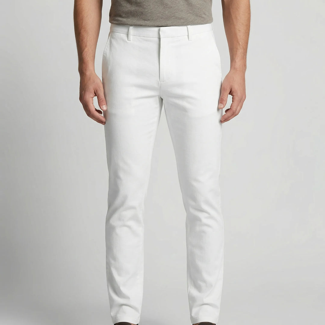 Linext - Pantaloni eleganti a vita media e gamba dritta