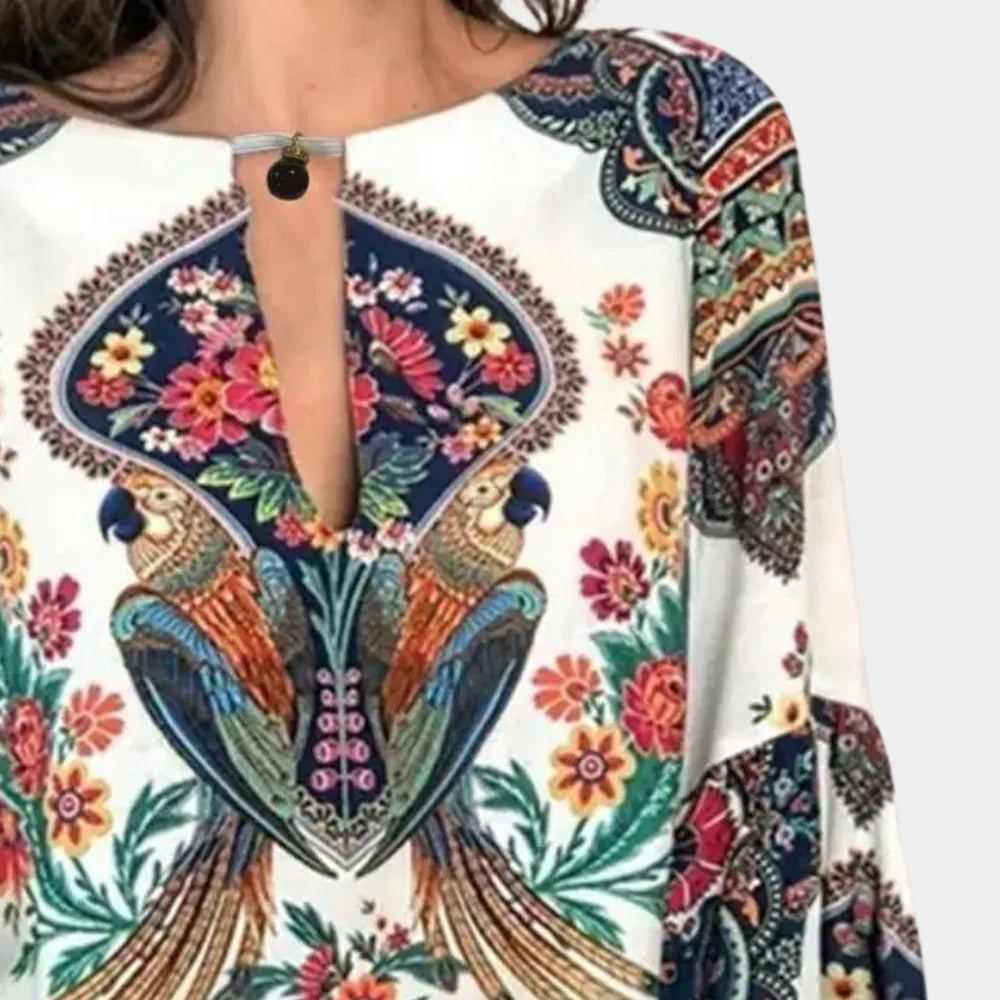 Camicetta leggera a fiori da donna – Eleganza ariosa per le giornate calde