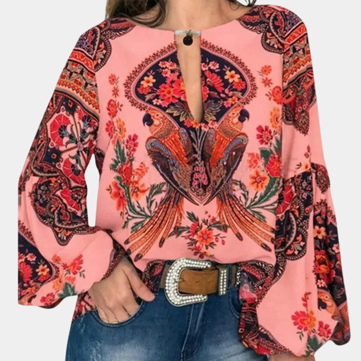 Blusa Floreale Leggera da Donna