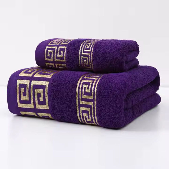 Set di Asciugamani in Cotone Premium 2 Pezzi