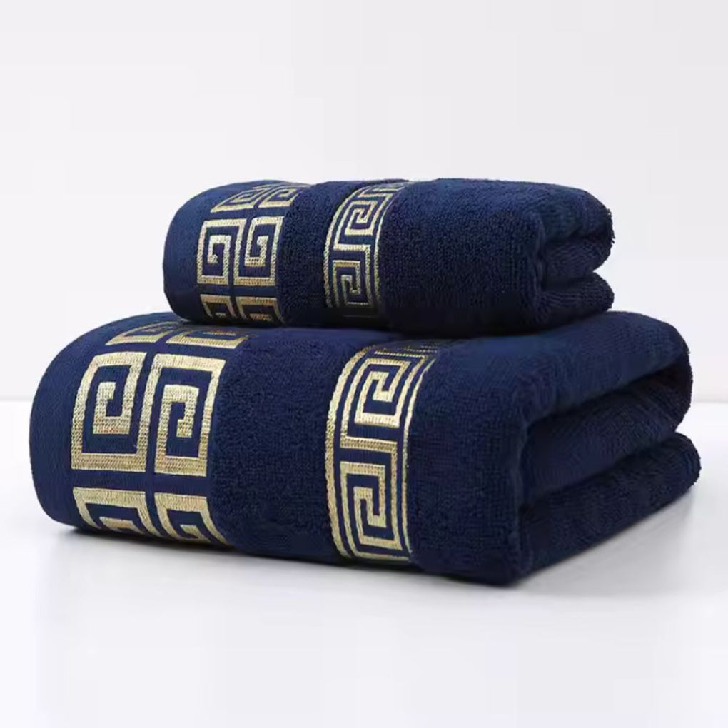 Set di Asciugamani in Cotone Premium 2 Pezzi
