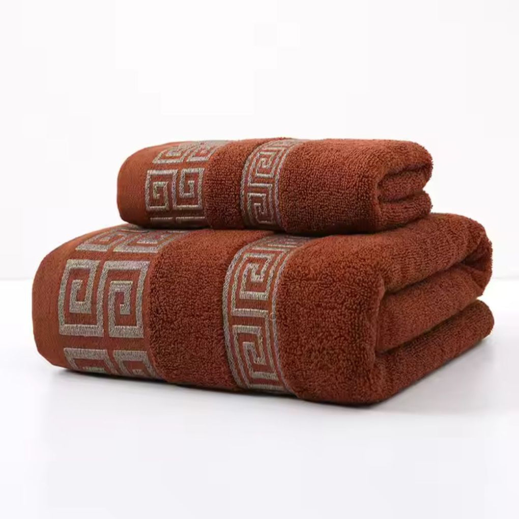 Set di Asciugamani in Cotone Premium 2 Pezzi