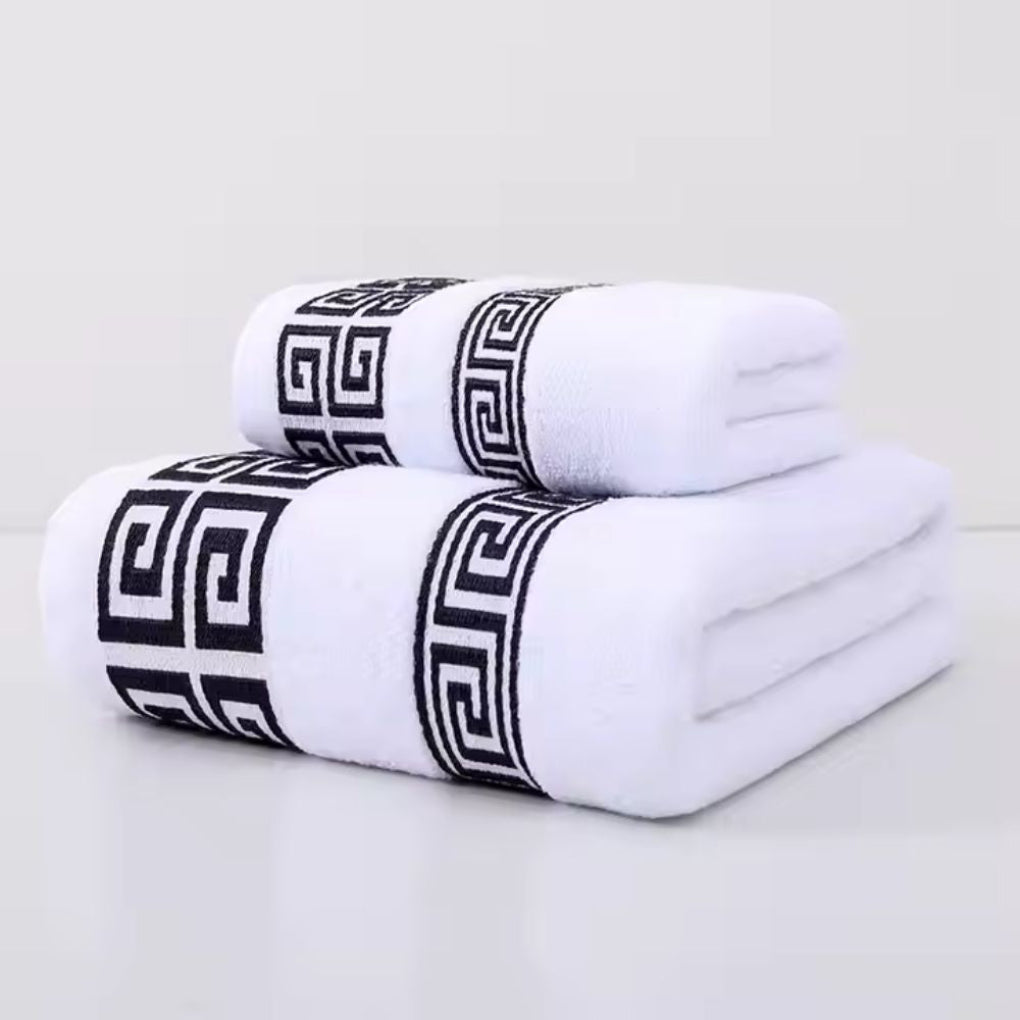 Set di Asciugamani in Cotone Premium 2 Pezzi