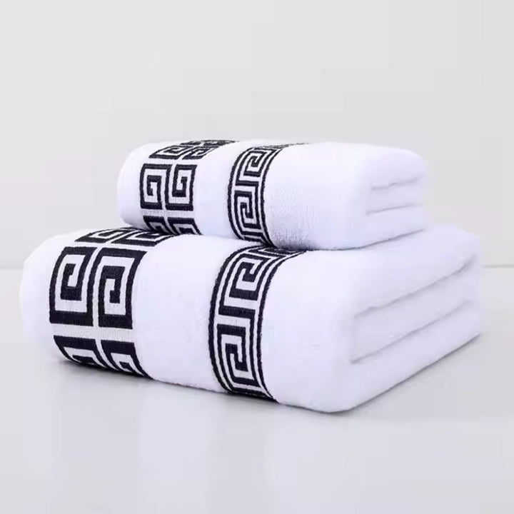Set di Asciugamani in Cotone Premium 2 Pezzi