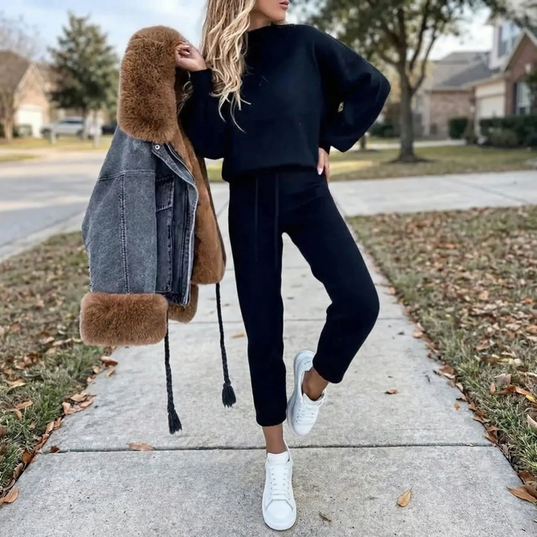 Lounovex - Completo coordinato composto da felpa e pantaloni della tuta